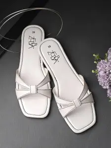 Zebba Knotted Open Toe Flats