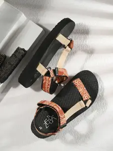 Zebba Women Multicoloured Comfort Sandals