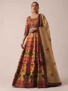 KALKI Fashion Multicoloured Embroidered Ready to Wear Lehenga & Blouse With Dupatta