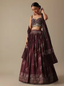 KALKI Fashion Embroidered Beads and Stones Ready to Wear Lehenga & Blouse With Dupatta