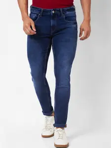 SPYKAR Men Slim Fit Low-Rise Clean Look Light Fade Cotton Jeans