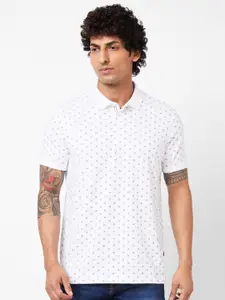 SPYKAR Printed Polo Collar Slim Fit T-shirt