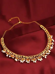 GIVA Gold-Toned Sterling Silver Gold-Plated Necklace