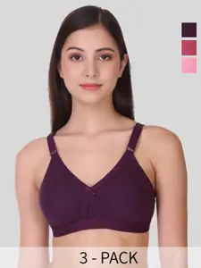 POOJA RAGENEE Pack of 3 Full Coverage Bra with All Day Comfort