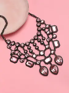 Sangria Stone-Studded Necklace
