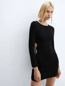 MANGO Cut-Out Bodycon Mini Dress