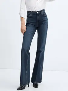 MANGO Women Mid-Rise Flared Jeans