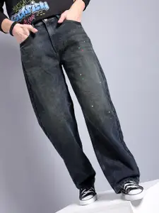 The Indian Garage Co Men Navy Blue Relaxed Fit Stretchable Jeans