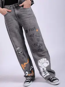 The Indian Garage Co Men Mid-Rise Loose Baggy Fit Stretchable Jeans
