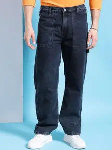 The Indian Garage Co Men Blue Relaxed Fit Stretchable Jeans