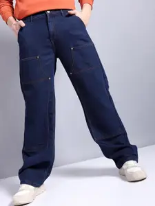 The Indian Garage Co Men Heavy Fade Mid Rise Baggy Relaxed Fit Jeans