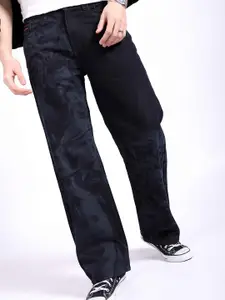 The Indian Garage Co Men Printed Relaxed Fit Stretchable Jeans