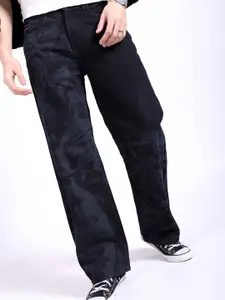 The Indian Garage Co Men Mid-Rise Loose Baggy Fit Stretchable Jeans