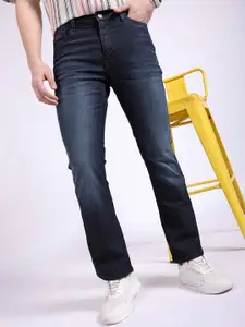 The Indian Garage Co Men Blue Bootcut Stretchable Jeans