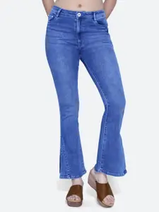 FCK-3 Women Blue Urban High-Rise Light Fade Embellished Stretchable Jeans