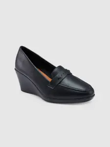 Sole To Soul Black Wedge Pumps