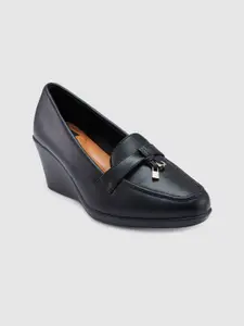 Sole To Soul Black Wedge Pumps