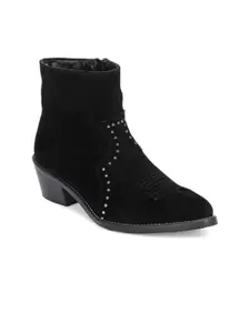 CARLO ROMANO Women Casual Block-Heeled Winter Boots