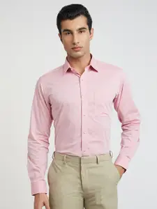 Raymond Pure Cotton Self Design Slim Fit Opaque Formal Shirt