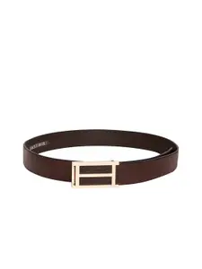 Roadster Men Textured Leather Push-Pin Belts