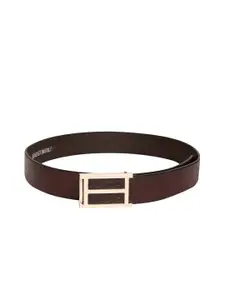 Roadster Men Textured Leather Push-Pin Belts