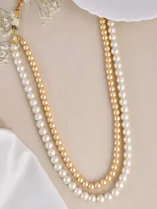 Silvermerc Designs Beaded Silver Layered Necklace