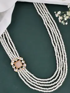 Silvermerc Designs Gold Plated Beaded Layered Necklace