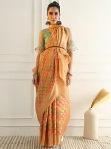 Chhabra 555 Woven Design Zari Silk Cotton Chanderi Saree