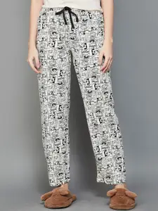 Ginger by Lifestyle Women Printed Pure Cotton Lounge Pant