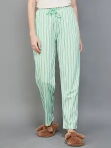 Ginger by Lifestyle Women Striped Cotton Lounge Pant