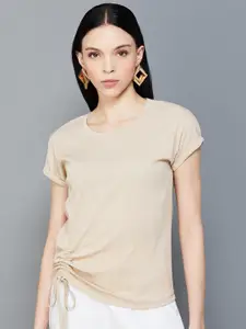 CODE by Lifestyle Beige short Top