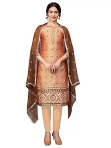 MANVAA Bandhani Printed Unstitched Dress Material