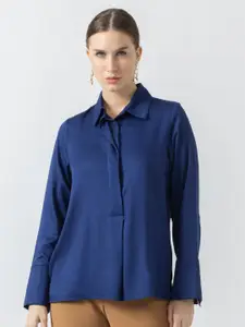 B.Copenhagen Blue Shirt Style Top