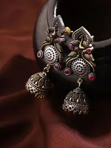 Priyaasi Gold-Toned Jhumkas Earrings