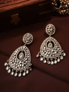 Priyaasi Gold-Plated Kundan-Studded Drop Earrings