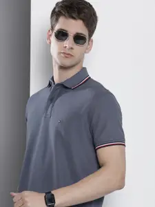 Tommy Hilfiger Solid Polo Collar Casual T-shirt