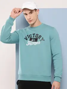 Slazenger Men Typography Printed Fleece Sweatshirt