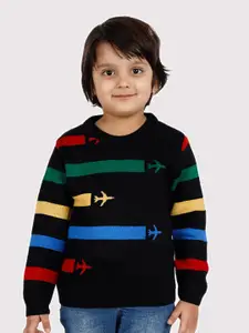 JoE Hazel Boys Striped Acrylic Pullover Sweater