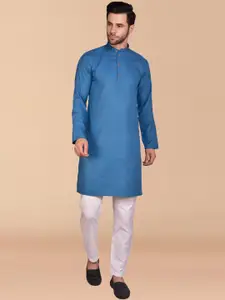 PRINTCULTR Pure Cotton Straight Kurta with Trousers