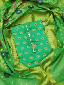 MANVAA Green Unstitched Dress Material