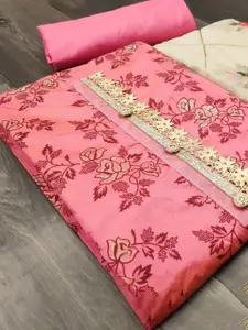 MANVAA Floral Printed Unstitched Dress Material