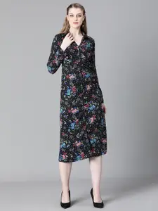 Oxolloxo Floral Printed Empire Midi Dress