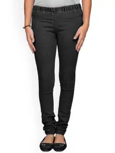 BAESD Women Black Slim Fit Jeans