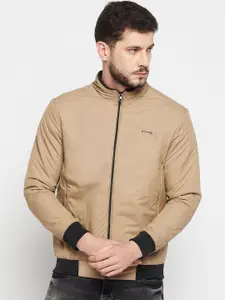 Camey Mock Collar Lightweight Bomber Jacket
