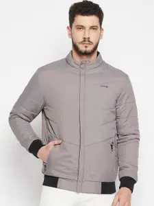 Camey Mock Collar Lightweight Bomber Jacket
