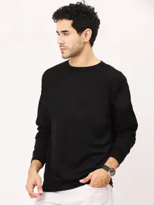 Leotude Men Black Sweatshirt
