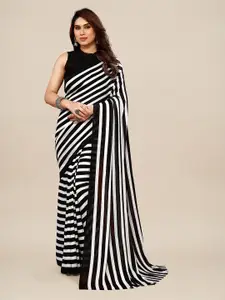 ANAND SAREES Striped Pure Georgette Saree