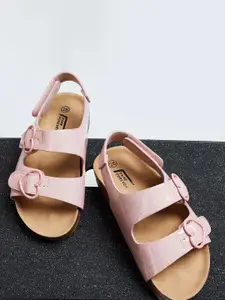 Fame Forever by Lifestyle Girls Open Toe Flats With Buckle Detail