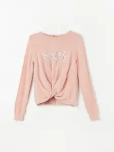 Fame Forever by Lifestyle Girls Peach-Coloured Long Sleeves Fashion