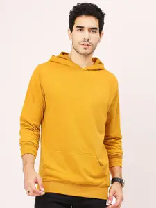 Leotude Men Mustard Hooded Sweatshirt